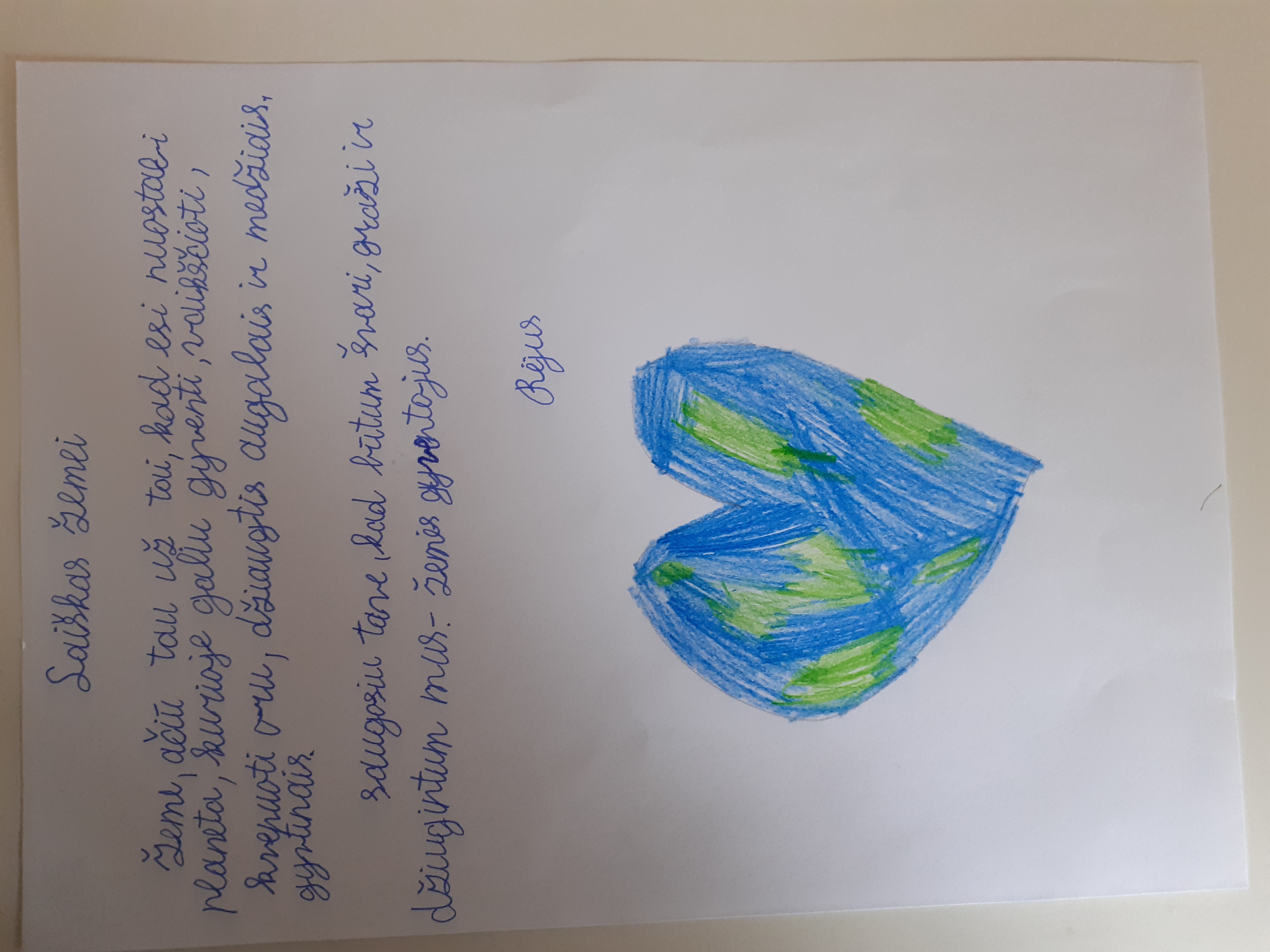 Projektas skirtas Žemės dienai paminėti