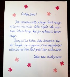 Projektas skirtas Žemės dienai paminėti