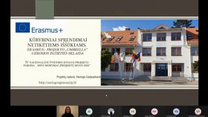 Neringos gimnazija “Projektų Mugėje 2021”