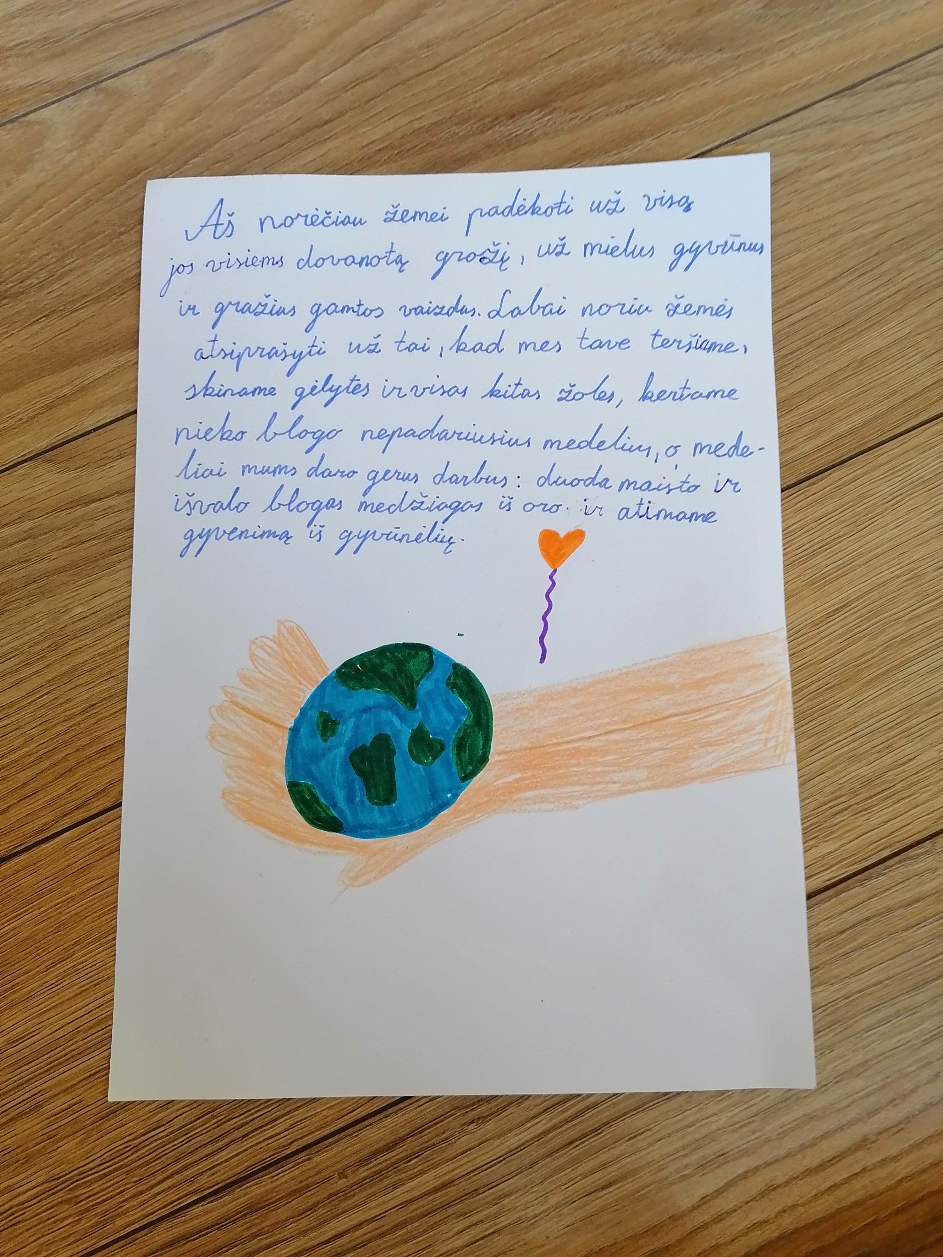 Projektas skirtas Žemės dienai paminėti