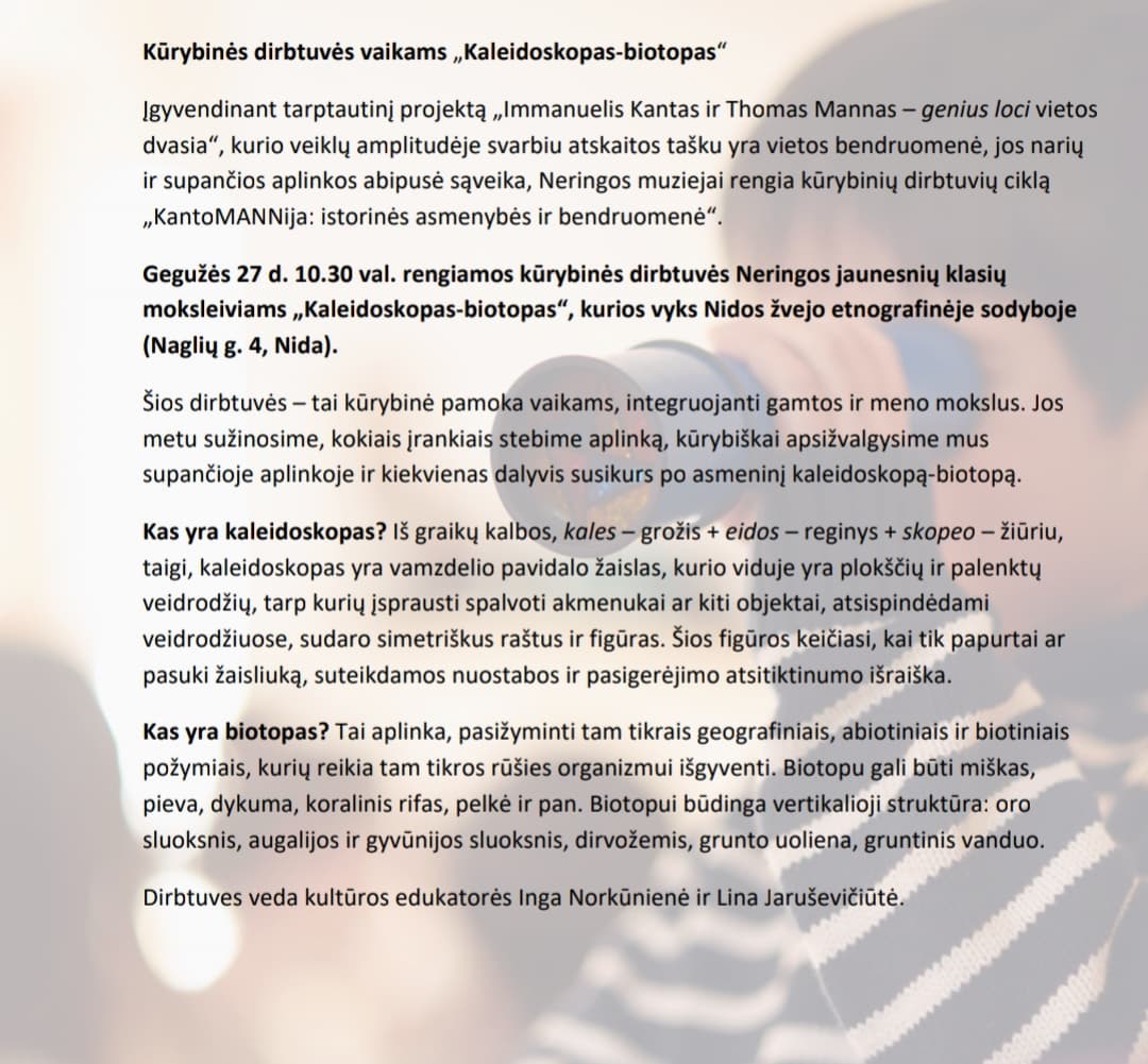 Kaleidoskopų dirbtuvėlės